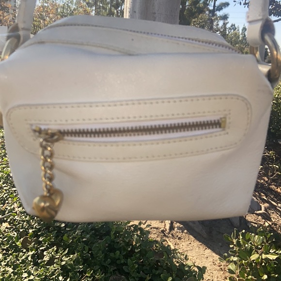 Vintage Juicy Couture Y2K White Leather Mini bag Cube barrel bag BARBIE - Picture 3 of 17